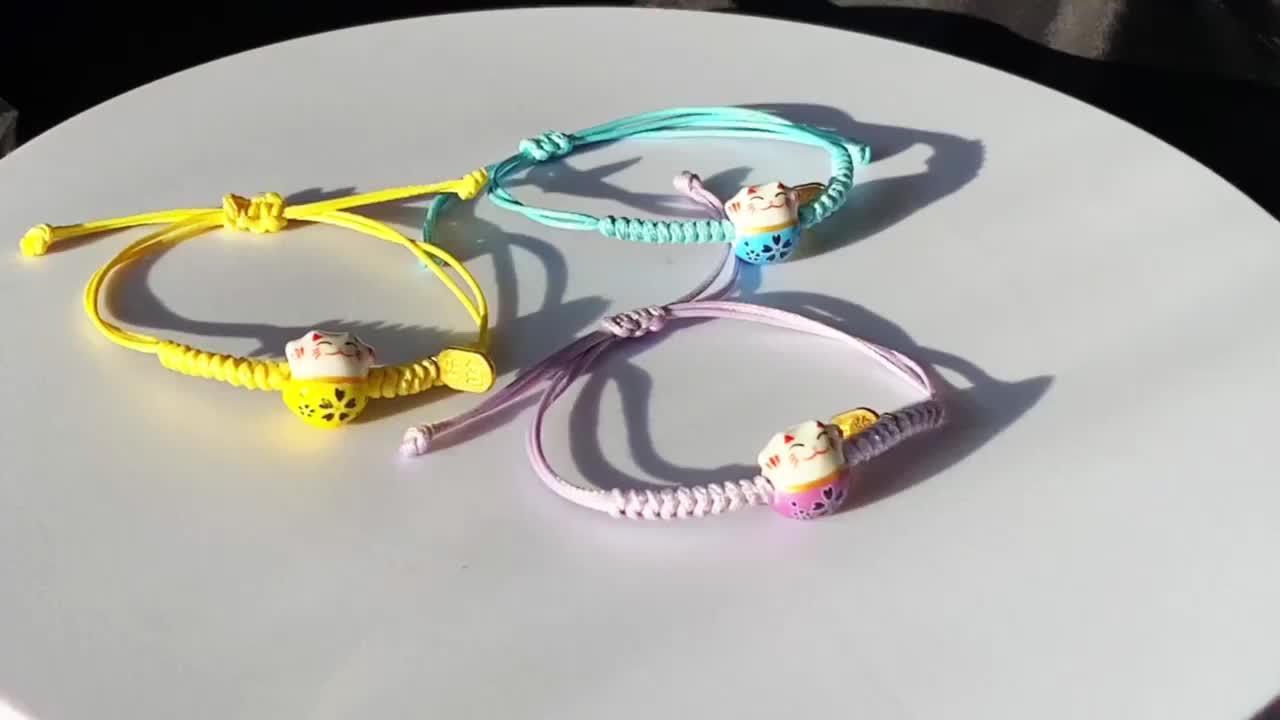 3pcs Bohemian Adjustable Woven Charm Bracelet Set